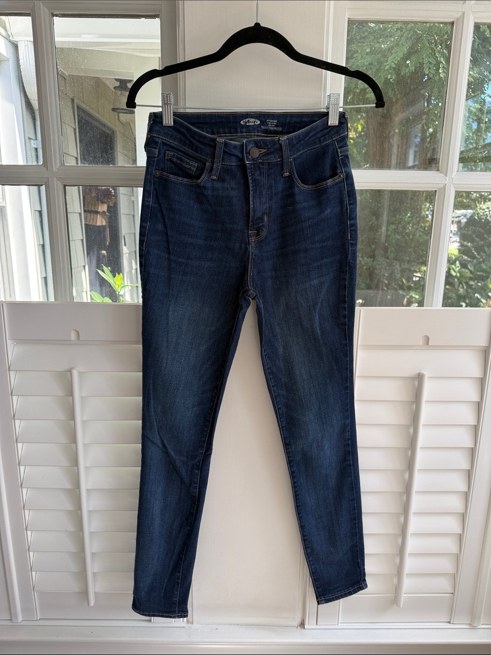 Old Navy Women's Skinny Jeans in Dark Blue Indigo US 4